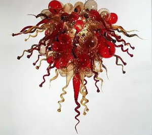 

Beautiful Colorful Flower Chandelier Hand Blown Murano Glass for Hotel