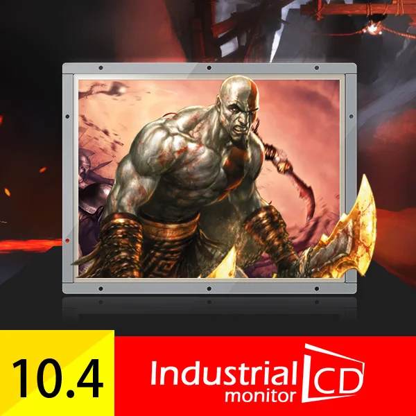 Промышленный светодиодный монитор 10 4 дюйма многофункциональный с ЖК дисплеем