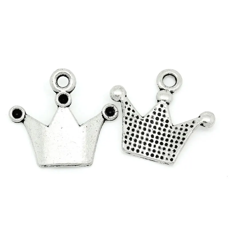 50 шт. подвески и в виде короны со стразами мужские для ювелирных изделий 19x17