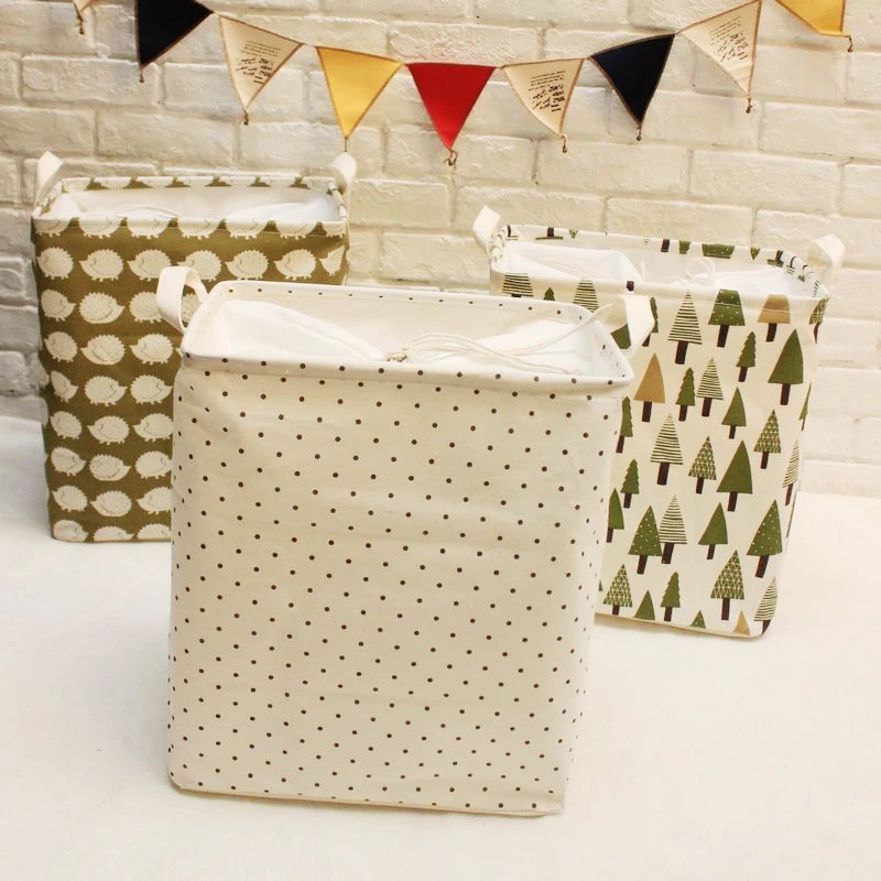 2020 Модная уникальная 35*25*40 см льняная хлопковая корзина для белья