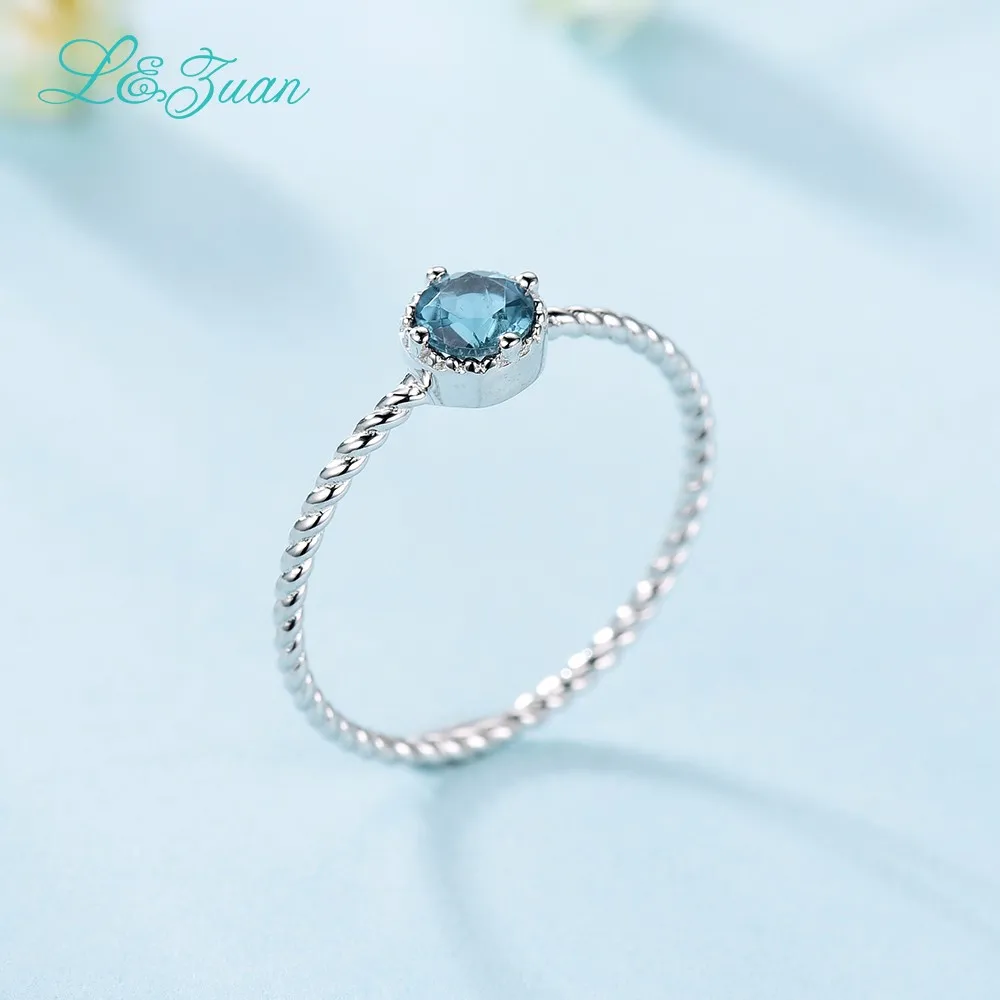 L& Zuan 14 K золото натуральный турмалин круглый красный камень Обручальные кольца для женщин простой дизайн любовное обещание кольцо ювелирные украшения 0013-2