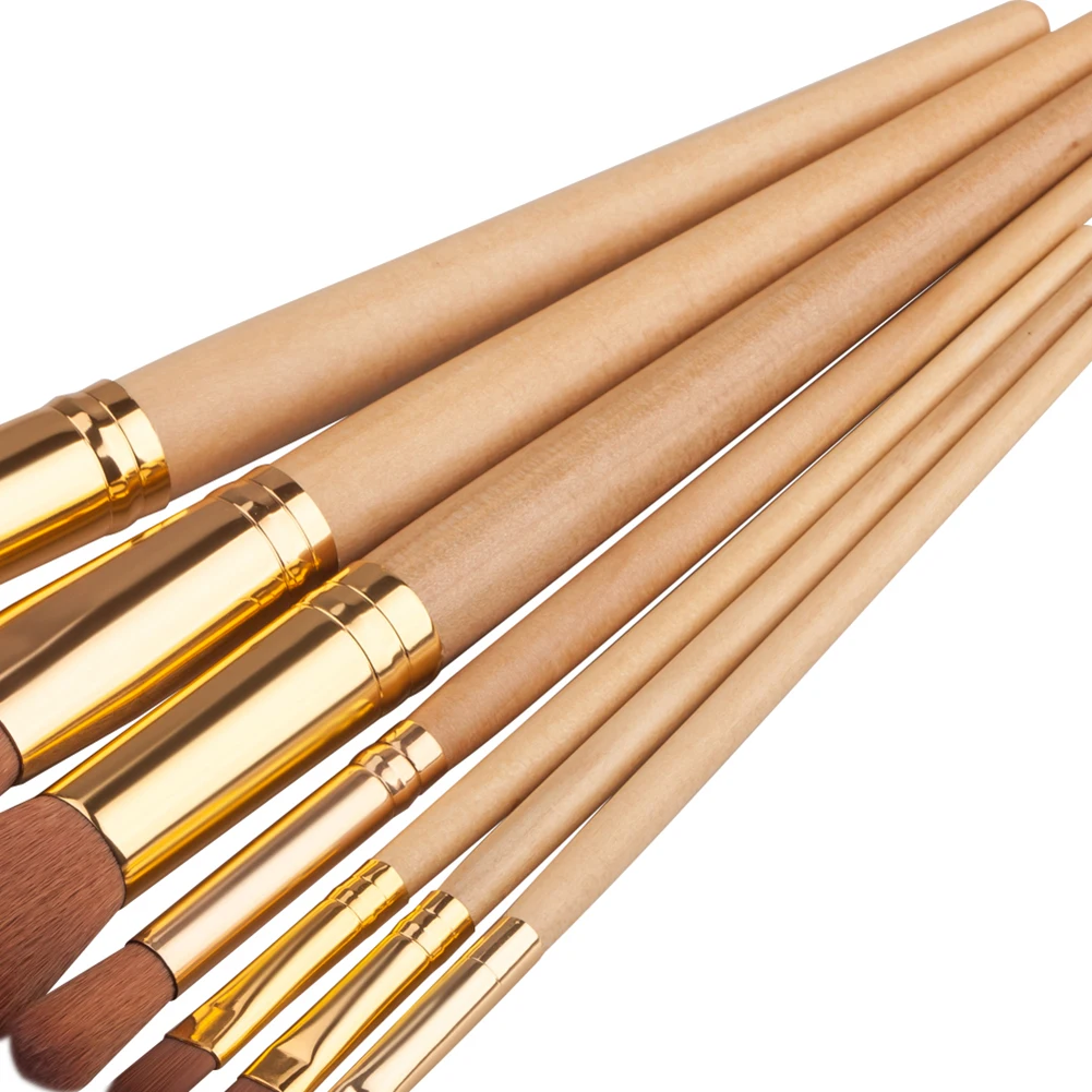 7 Pcs Makeup Brushes Soft Nylon Foundation Blush Eyebrow Eye Shadow Beauty Tool | Красота и здоровье