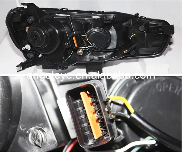 Для Mitsubishi Lancer Exceed 2008-2013 год LED Ангельские глазки головного света с линзы проектора