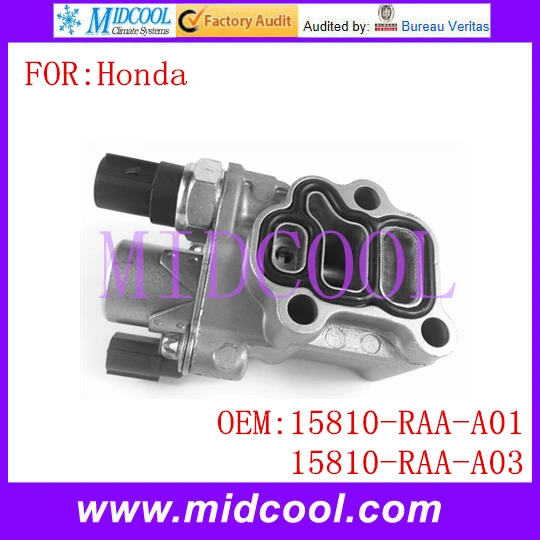Новый Соленоидный клапан контроля масла VVT с регулируемым временем OE NO. 15810 RAA A01 A03