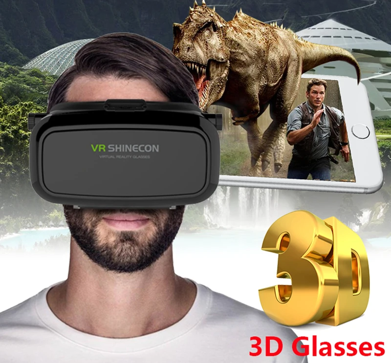 2016new Google Cardboard VR BOX Pro Version Virtual Reality 3D Glasses +Smart Bluetooth Wireless Mouse/Remote Control Gamepad |