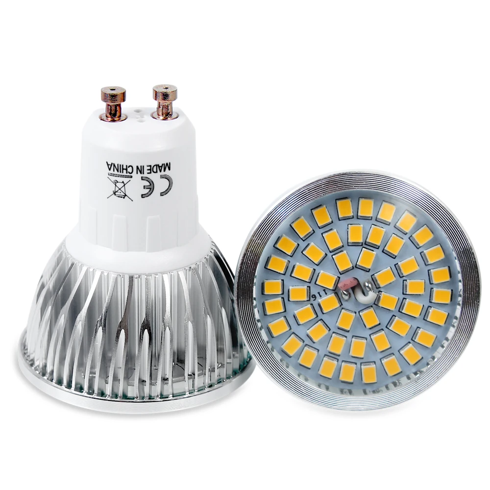 Фото 10x шт GU10 6 Вт 48 SMD 2835 светодиодная лампочка теплый белый холодный whtite AC 90 240 V лампа 10x шт GU10 6 Вт 48 SMD 2835 светодиодная лампочка теплый белый холодный whtite AC 90 240 V лампа