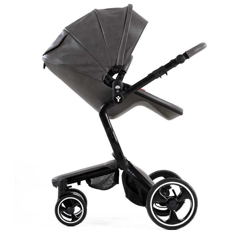 foofoo детская коляска Высокого пейзаж ребенка тележка кожа|stroller high landscape|baby strollersit