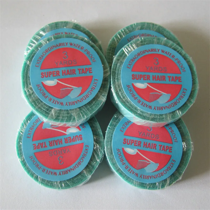 1 шт. упак. синяя супер-лента для волос Высококачественный кружевной парик