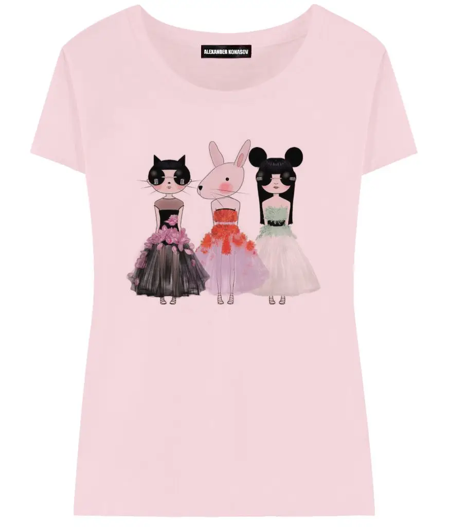 Женская футболка Dresses ALEXANDER KONASOV|print women|t-shirt printprint fashion |