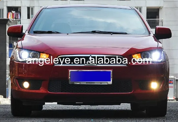 Для Mitsubishi Lancer Exceed 2008-2013 год LED Ангельские глазки головного света с линзы проектора