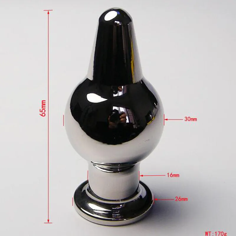 Стальные анальные пробки металлические маленькие с одним шаром твердые бусины