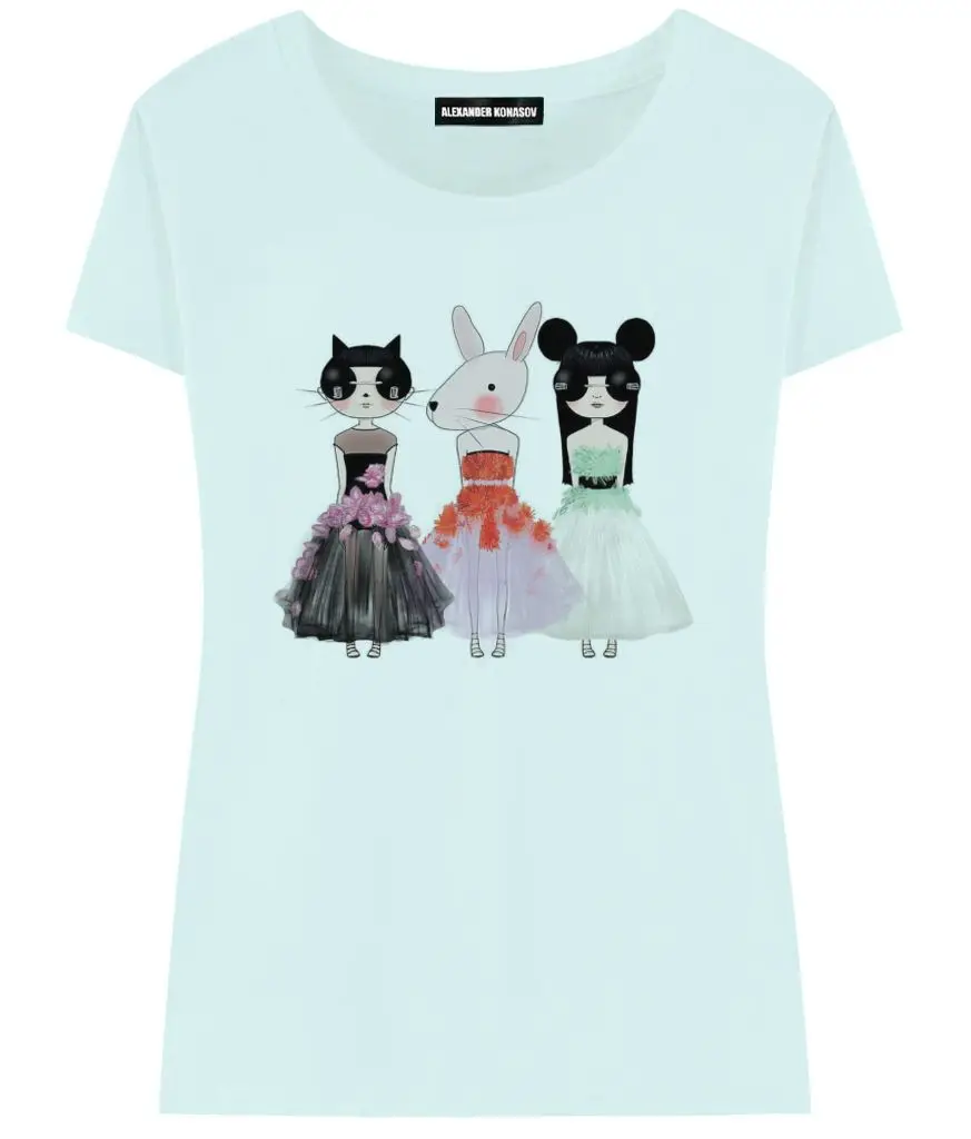 Женская футболка Dresses ALEXANDER KONASOV|print women|t-shirt printprint fashion |