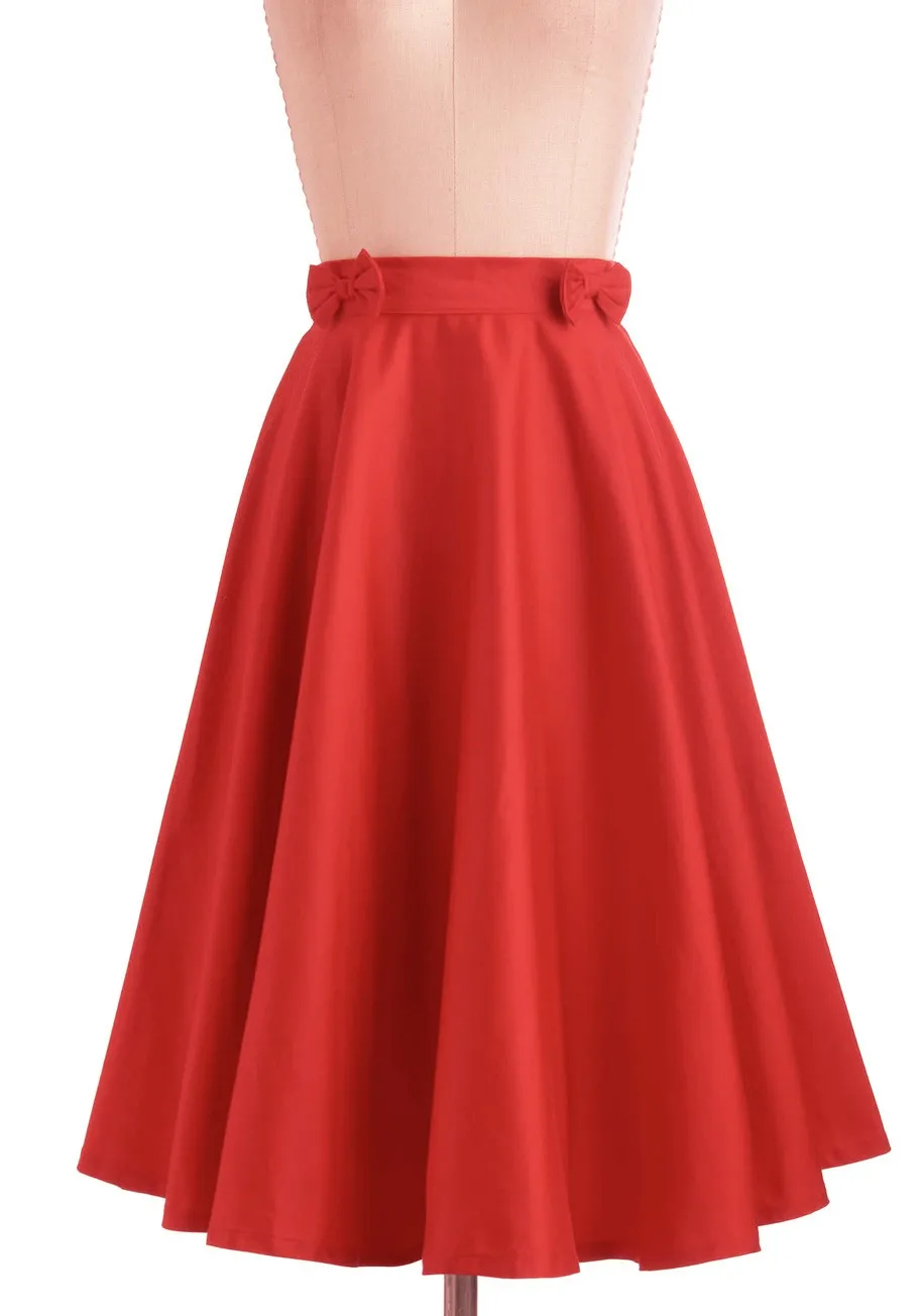 Женская винтажная юбка миди на бретелях красная с бантом в стиле рокабилли 50 х
