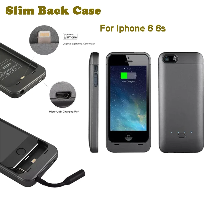 Тонкий задней клип 3200 мАч ааа назад аккумулятор чехол зарядное устройство для