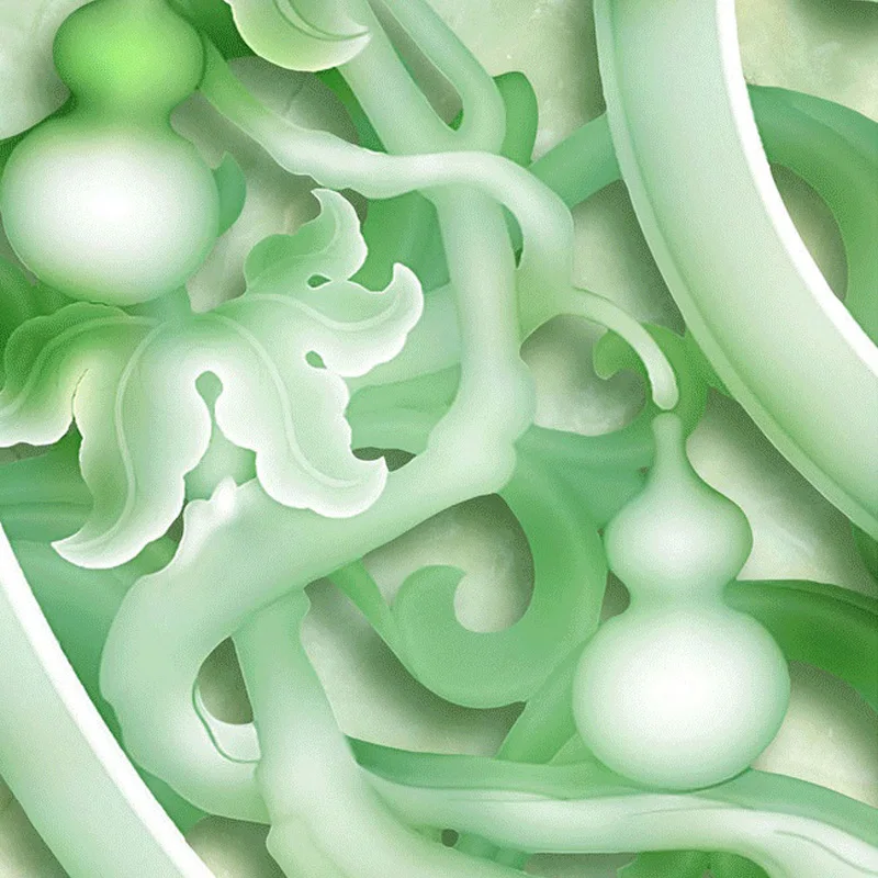 Фотообои 3D с рисунком счастливого персонажа в китайском стиле|floor wallpaper|mural