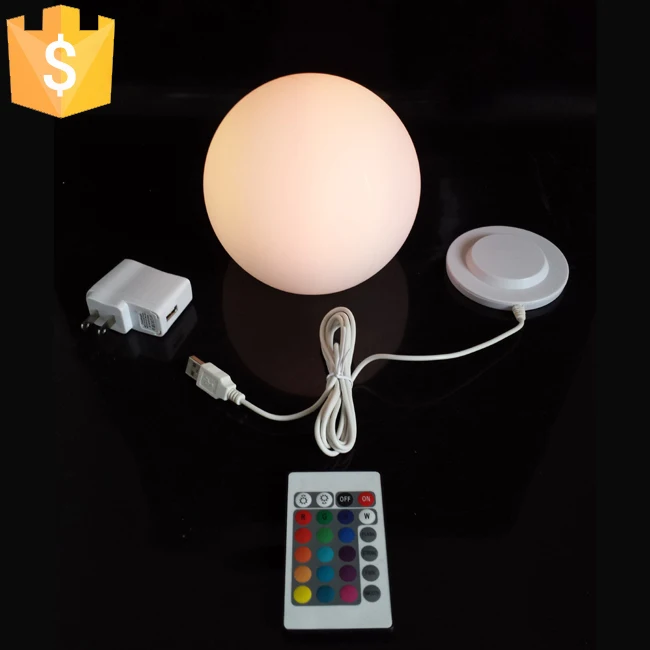Skybesstech 12 см D15cm D20cm D25cm D30cm D35cm светодиодный Ночной светильник с шаровым шаром 16 цветов с дистанционным управлением 1 шт