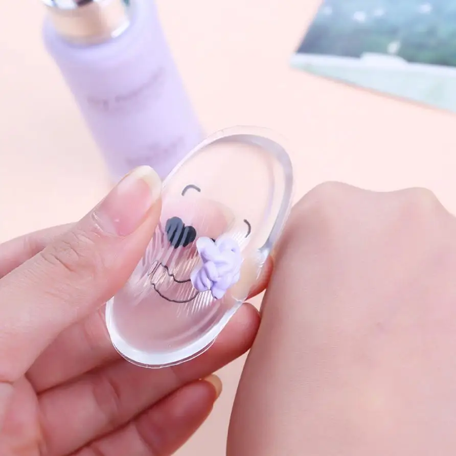 Высокое качество 100% Звезда Горячая силиконовая губка пуф для макияжа жидкой