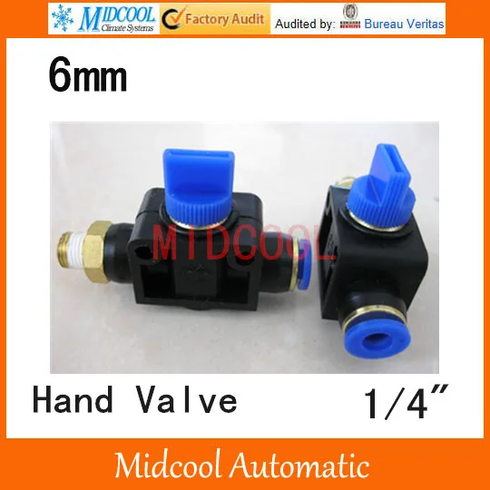 

Quick connector HVSF hand valves port PT 1/4" 6mm plastic socket pneumatic hose components,air fitting