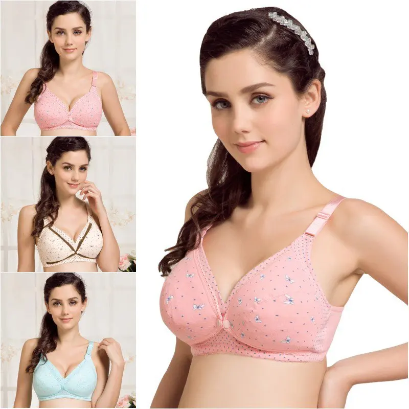 Хлопковый бюстгальтер для кормления беременных женщин сна грудью топы легко