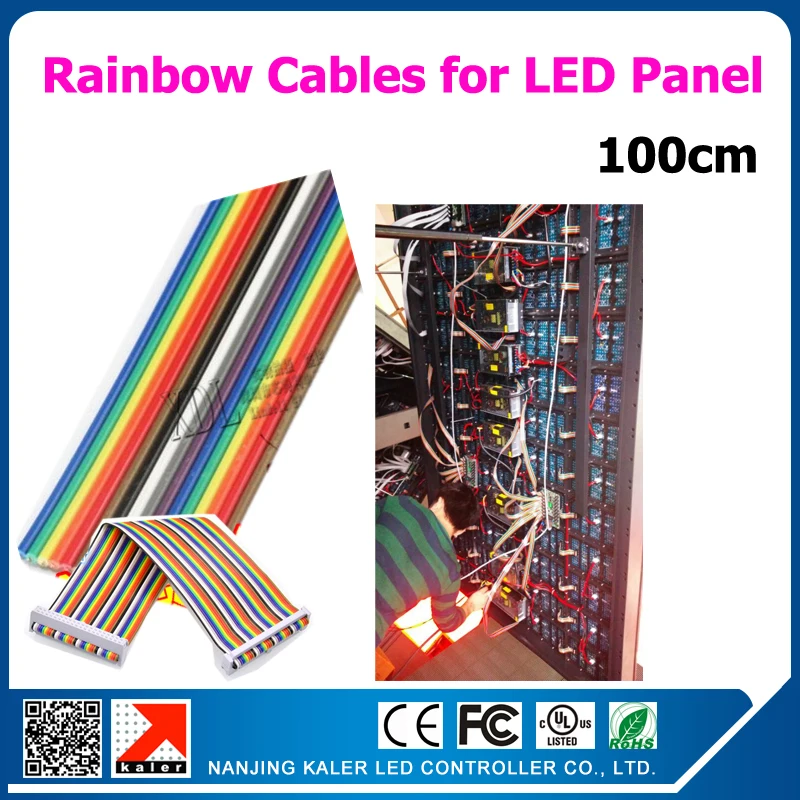 Высококачественный светодиодный модуль rianbow, кабель для передачи данных, 100 см, хорошая производительность видео, Светодиодная панель диспл... от AliExpress RU&CIS NEW