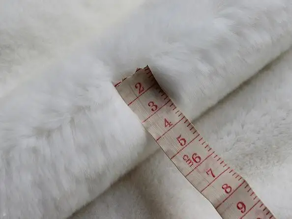 Тарелки из натурального кроличьего меха Рекс/Настоящие белые меховые накладки