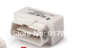 СУПЕР МИНИ 327 самый маленький ELM327 OBD2 сканер 5 шт./лот белого цвета с хорошей упаковкой