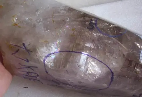 9.2LB большие Редкие пузырьки воды ENHYDRO Аметист Кварцевый Кристалл 6 пузырьков воды AAA