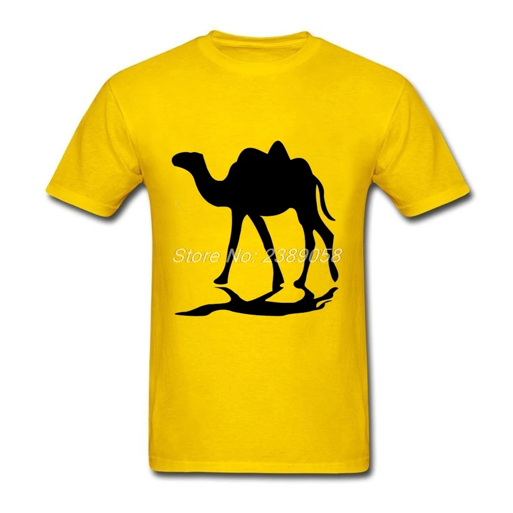 Летняя мужская рубашка Camel Silhouette векторные Индивидуальные графические футболки