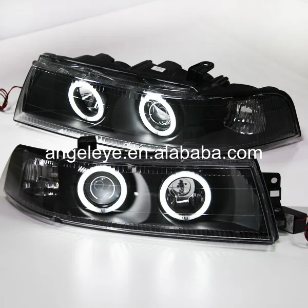 Для Mitsubishi для Lancer 2005 2008 года светодиодные фары ангельские глазки черный корпус