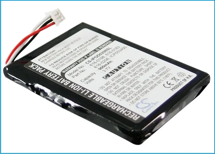 MP3/MP4/PMP 616-0206 аккумулятор для APPLE iPOD U2 20GB Цветной дисплей MA127, фото 30GB M9829, 60GB M9586/A