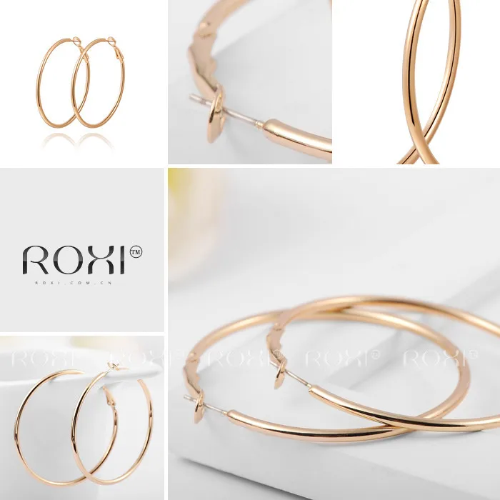 Серьги ROXI для женщин, массивные круглые серьги, женские модные украшения, вечерние серьги ручной работы, подарок на свадьбу oorbellen
