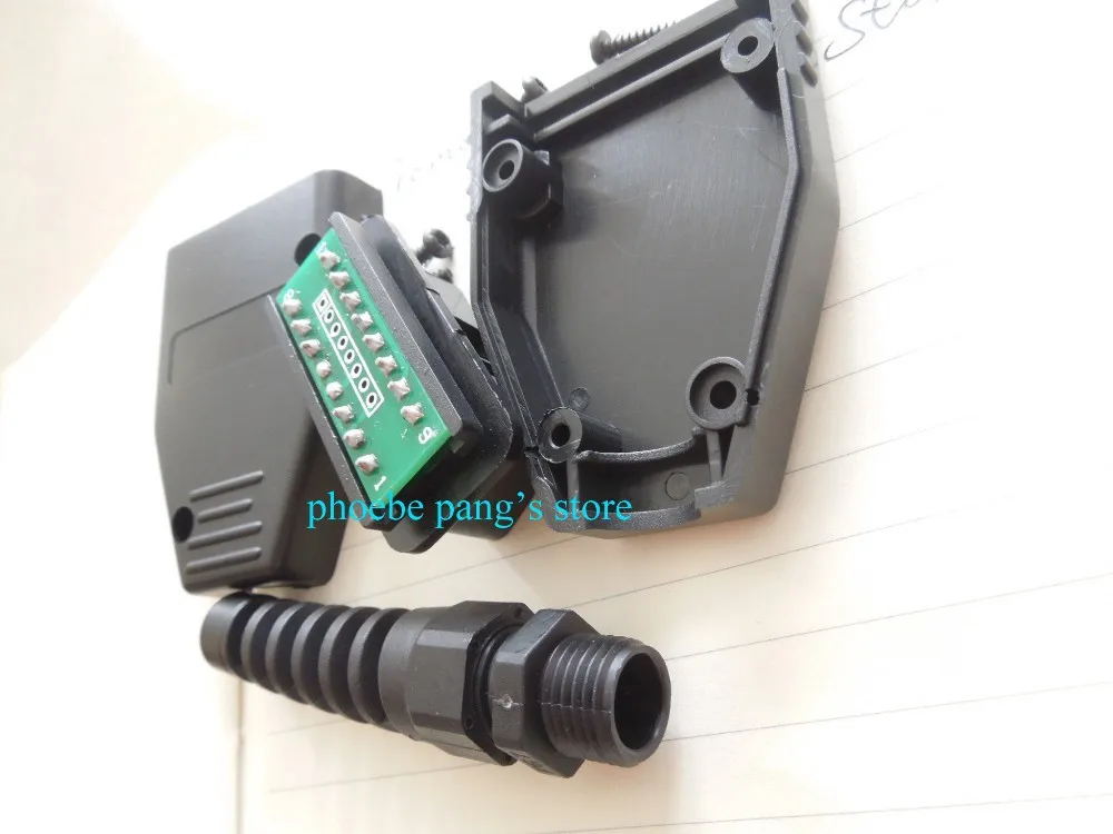 FINETRIP синий/белый/черный 100 шт. J1962 автомобильный OBD2 16Pin разъем штекер OBD адаптер проводка диагностический инструмент