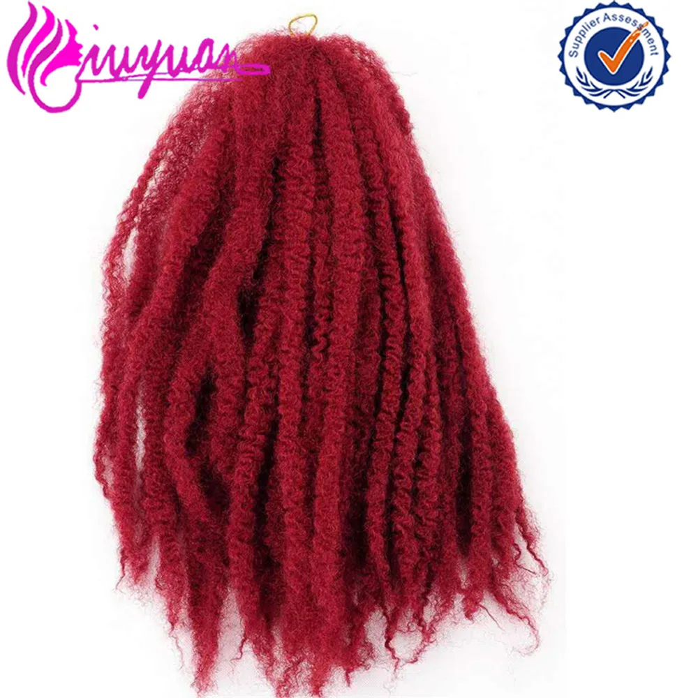 Xiuyuan Афро Кудрявый Плетение Волос 18 inch 100 г/шт. Крючком Синтетических Для Черных