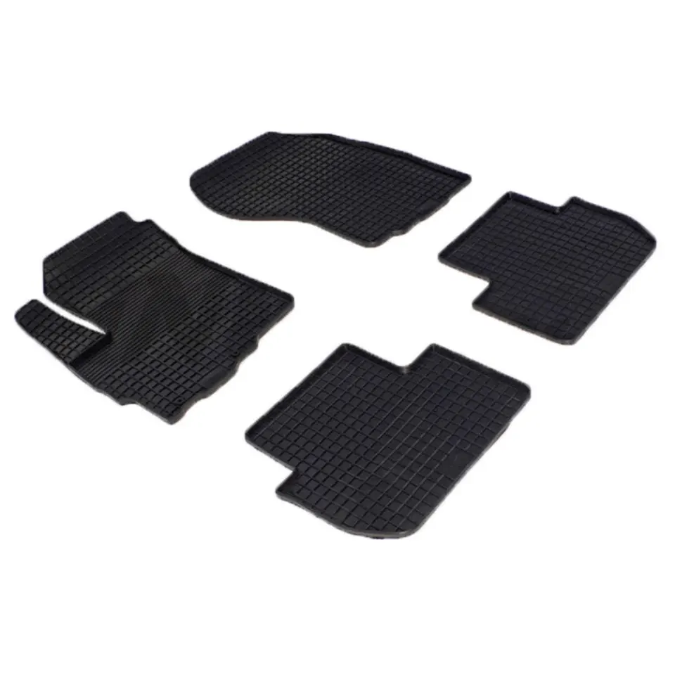 Резиновые коврики для Peugeot 4007 (2007 2013) с рисунком Сетка (Seintex 00560)|floor mat|rubber floor matpeugeot