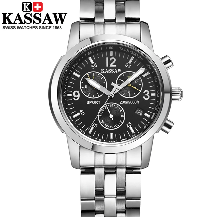 2016 kasswa automatic man watch wristwatches fashion dress usual gentelman lady killer business classic multifunction luminous | Наручные