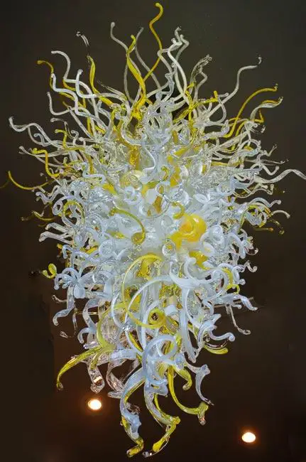 

Modern Design Indoor Decoration Lighting Hand Blown Glass Style Giant Chandelier for Home
