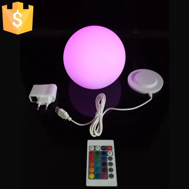 Skybesstech 12 см D15cm D20cm D25cm D30cm D35cm светодиодный Ночной светильник с шаровым шаром 16 цветов с дистанционным управлением 1 шт