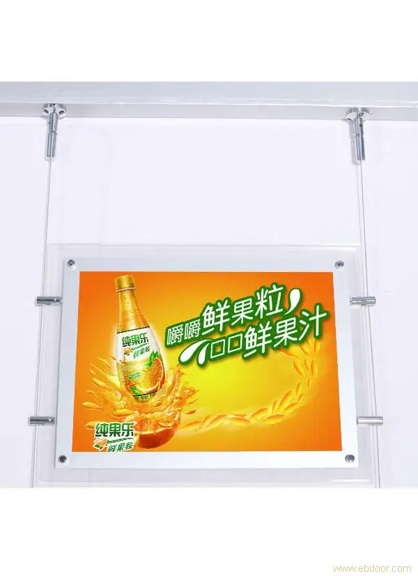 Односторонняя светодиодная акриловая панель для окон магазинов подвесная