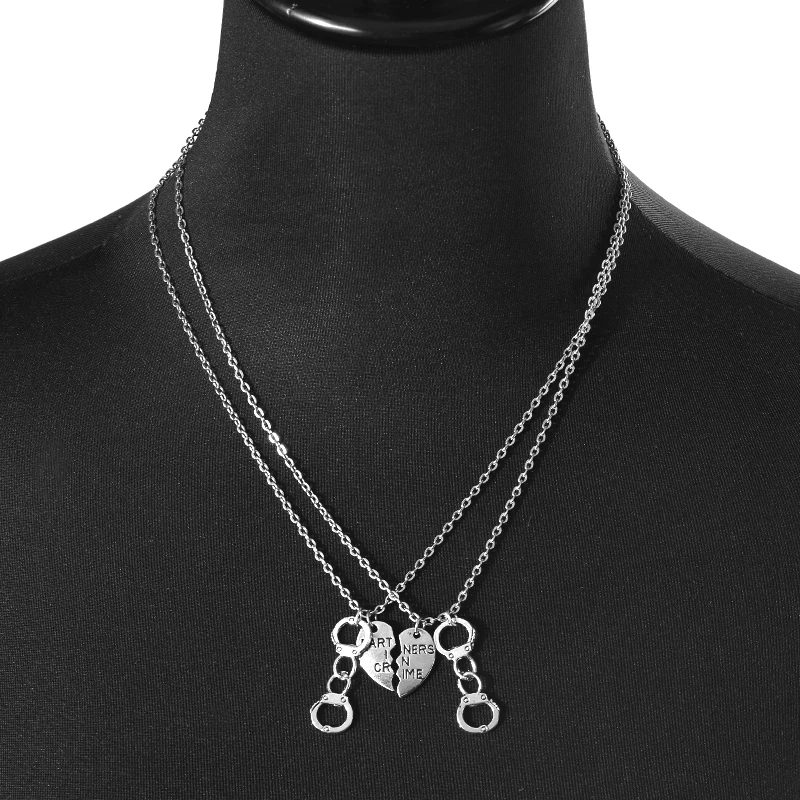 2 шт./компл. 48 см колье чокер из серебряного сплава|partners in crime|fashion chokersilver choker |