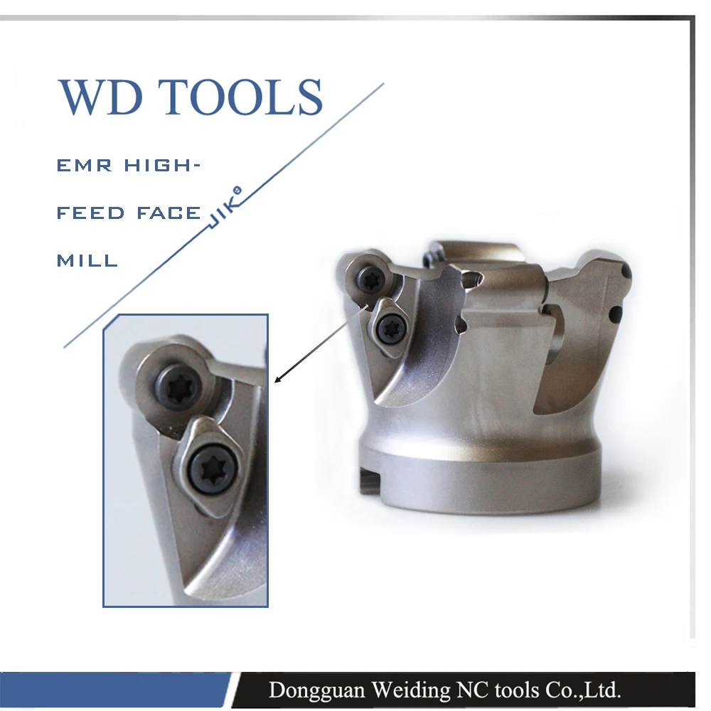 Бесплатная доставка Круглый дюбель EMR 50 мм лицевая фреза 6R50 22 RPMT1204 вставка|face