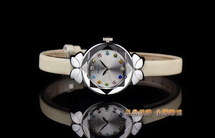 Lady Wrist Watch Quartz Woman Hours Best Fashion Dress Korea Bracelet Brand Leather Multicolored Crystal Knot Julius Box 627