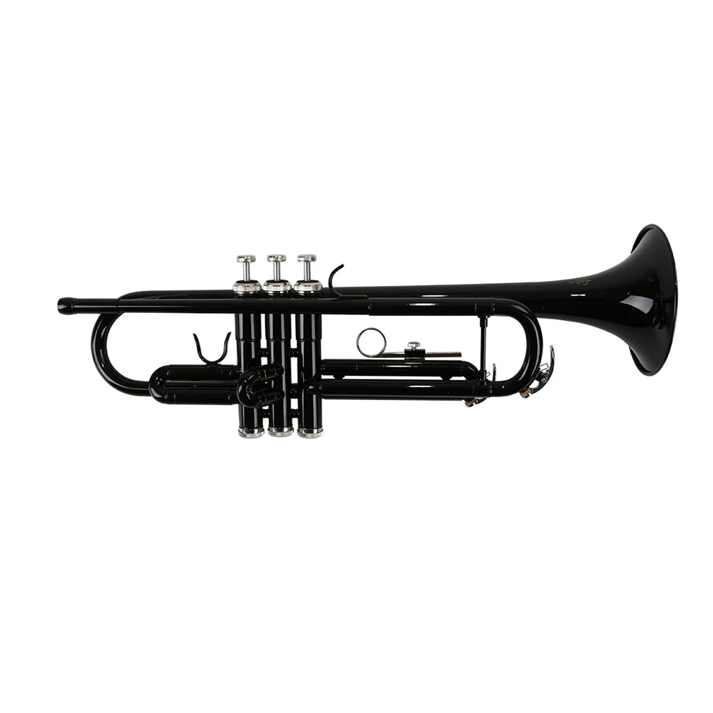 Bb труба B плоский латунный фосфор медь изысканный с мундштуком Чистящая Щетка