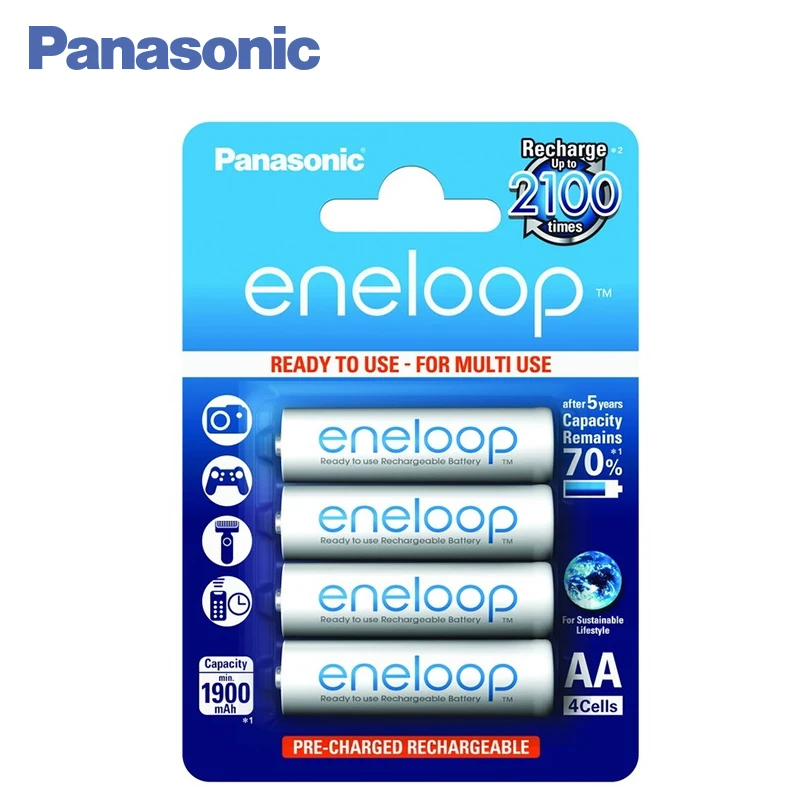 Аккумулятор Panasonic R6 eneloop BK 3MCCE/4BE 1900 mAh 4 шт.|rechargeable battery|aa rechargeable batteryrechargeable battery aa |
