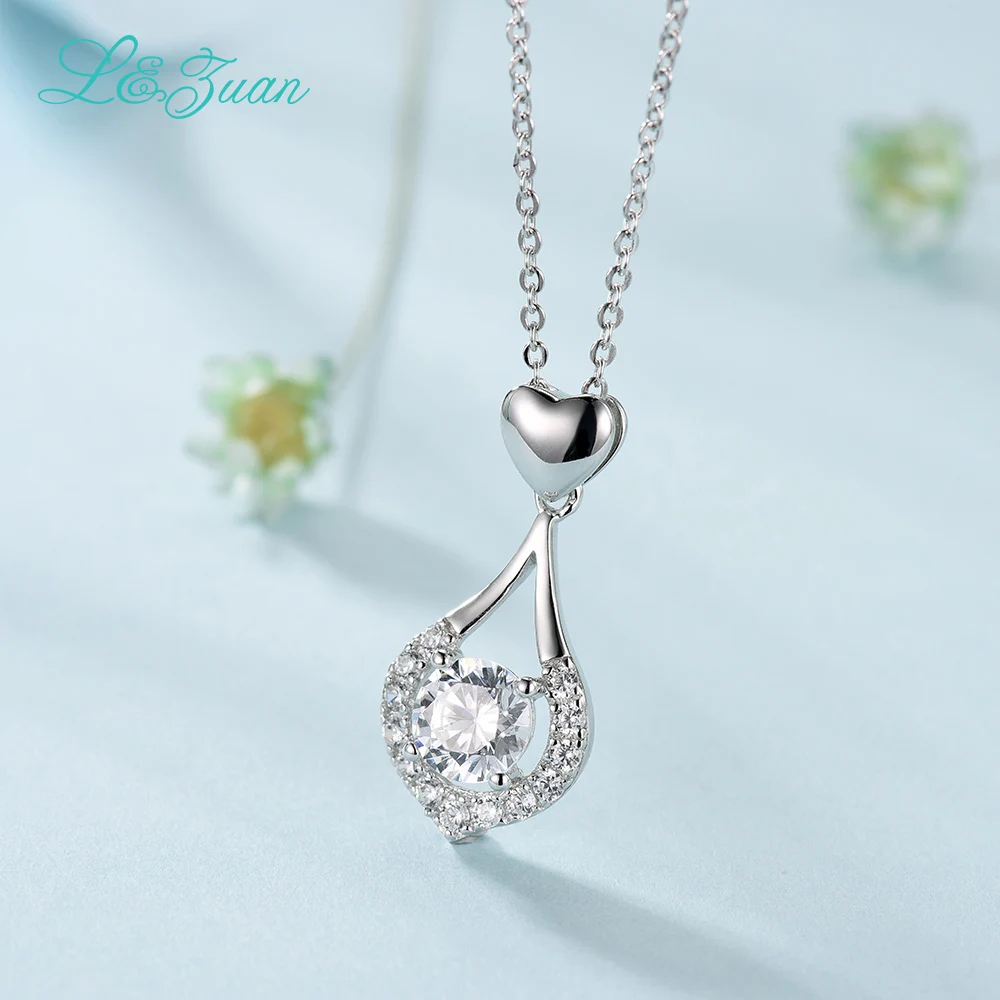 Женский кулон в виде сердца I & zuan серебро 925 пробы карата Подарочная бижутерия