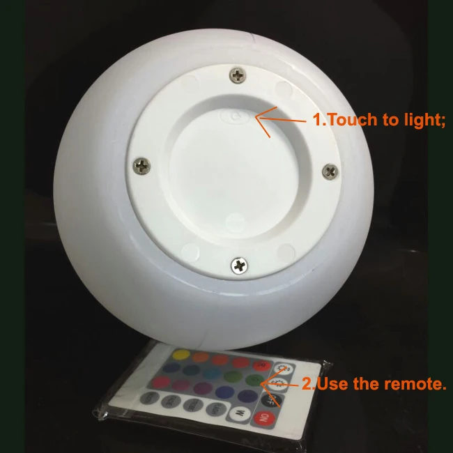 Skybesstech 12 см D15cm D20cm D25cm D30cm D35cm светодиодный Ночной светильник с шаровым шаром 16 цветов с дистанционным управлением 1 шт