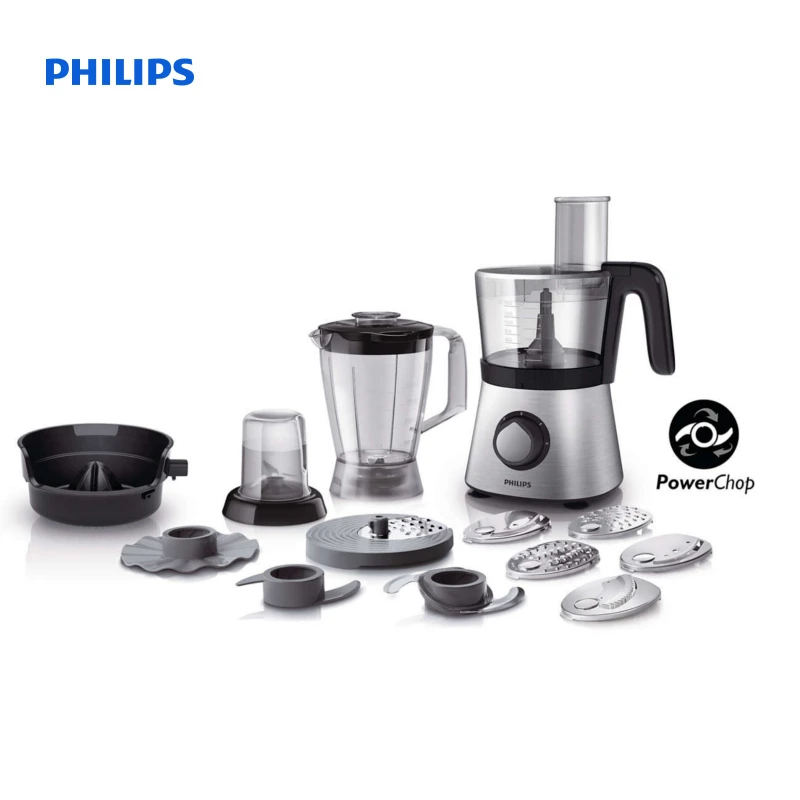 Philips Viva Collection Food processor 850 W Compact 4 in 1 setup 2.1 L bowl Accessories for + 30 functions HR7769/00 | Бытовая техника