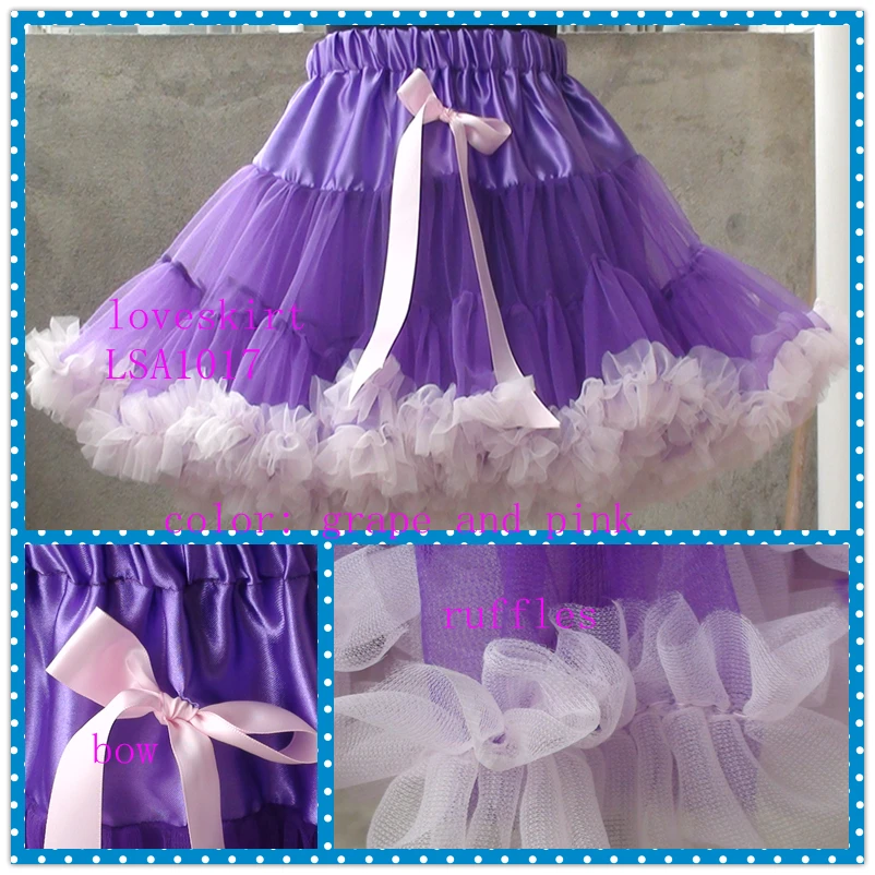 розовой отделкой фиолетовый рябить pettiskirt бесплатная доставка одна часть