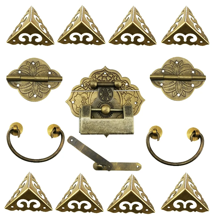 

2016 New The whole package copper hardware for wooden wine box
