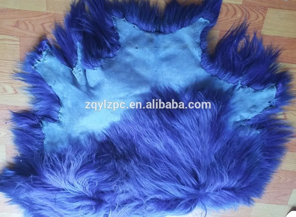 Коврик из меха козы с длинным ворсом | Дом и сад