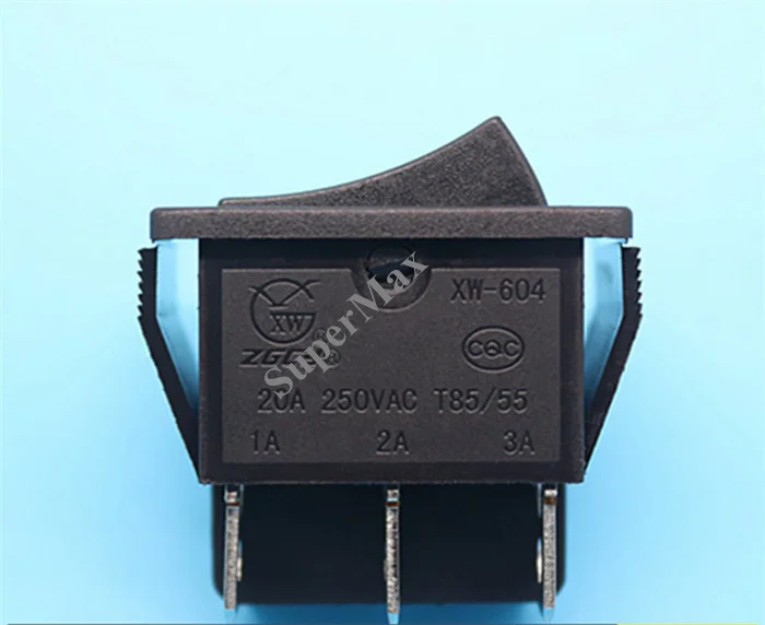 10 шт. KCD XW 604AB2 swicths переменного тока 6pin ON Электрический кулисный переключатель для